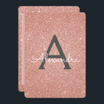 Rosa - Rose Gold Glitzer 16 . Geburtstag Geburtsta Einladung<br><div class="desc">Blush Pink - Rose Gold und Karkohle Grau (Grau) Sparkle Glitzer 16 . Geburtstag Monogram Name and Initial Birthday Party Einladung. Diese Einladung ist perfekt für die Rose Gold Sparkle Glitzer Sweet 16 Geburtstagsparty,  die in Rosa Rose Gold zu feiern suchen.</div>