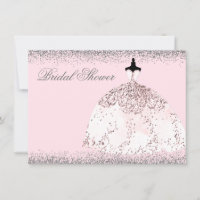 Rosa Rose Gold Glitzer Brautparty laden