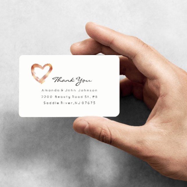 Rosa Rose Gold Herz Blush White Custom Vielen Dank (Von Creator hochgeladen)
