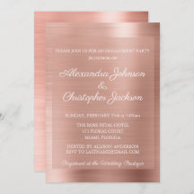 Rosa Rose Gold Hochzeitsparty