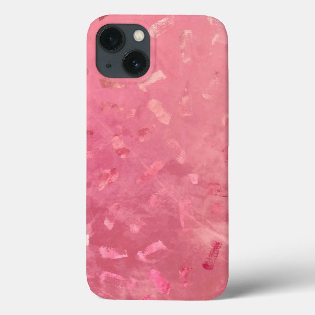 Rosa Rose Gold Imitate Glitzer Textur Case-Mate iPhone Hülle (Rückseite)
