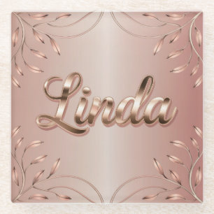 Rosa Rose Gold Linda Untersetzer