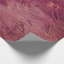 Rosa Rose Gold Marmor Molten Burgundy Blush