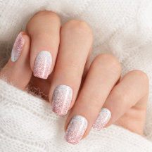 Rosa Rose Gold Ombre Glitzer
