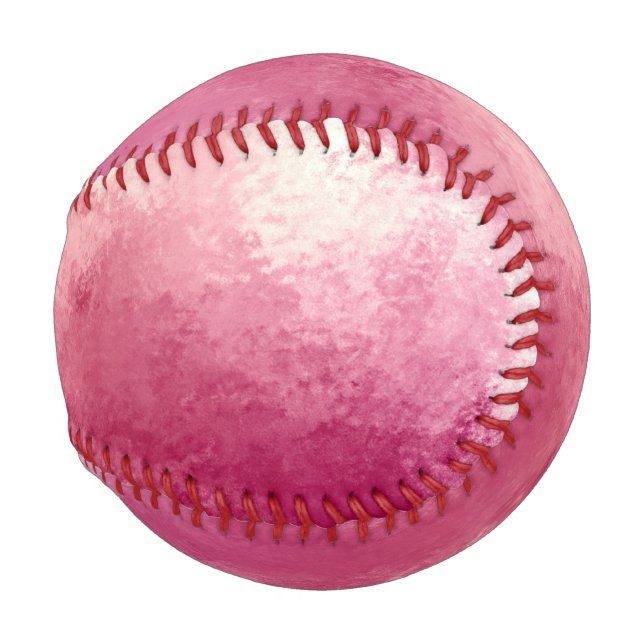 Rosa Rose Gold Ombre Wasserfarbe Baseball (Rückseite Links)