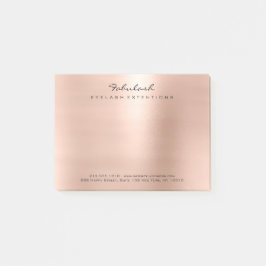 Rosa Rose Gold Pulver Minimal Post-it Klebezettel