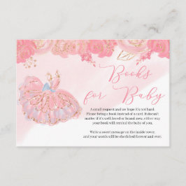 Rosa Rose Gold Tutu Kleiderbuchanforderung Begleitkarte