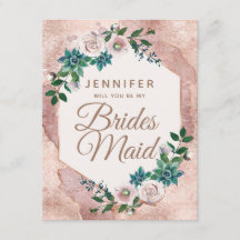 Rosa Rose Gold wird meine Bridesmaid sein