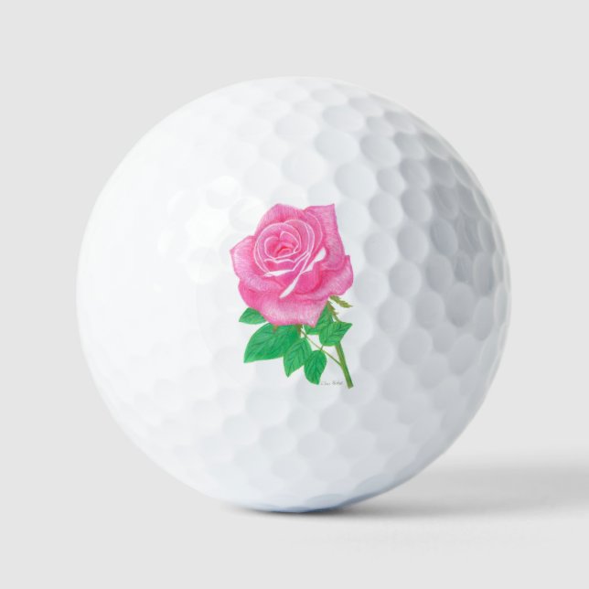 Rosa Rose Golf Balls Golfball (Vorderseite)