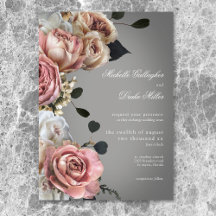 Rosa Rose Grau Hochzeit