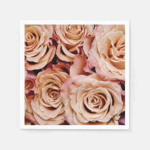 Rosa Rose Hochzeitspapiere Napkins Serviette