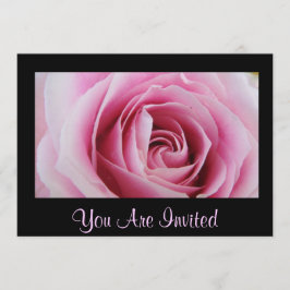 Rosa Rose in den Regen-Party Einladungen