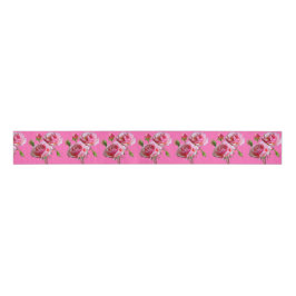 Rosa Rose in Rosa Ripsband