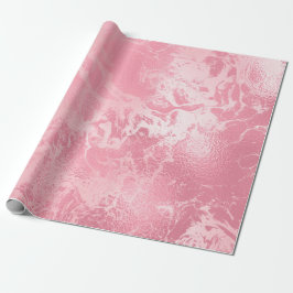 Rosa Rose Ivory Skinny Molten Marmorglas Peach Geschenkpapier