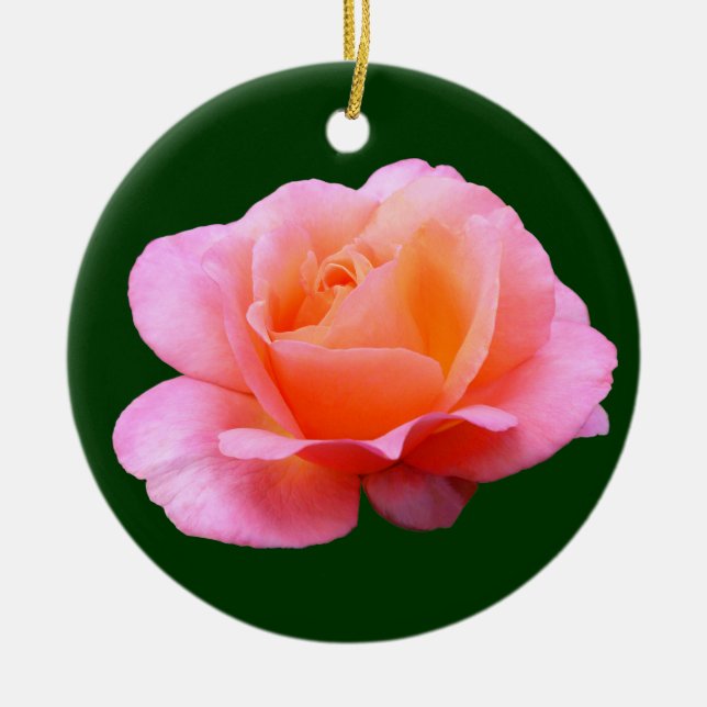 Rosa Rose Keramikornament (Vorne)