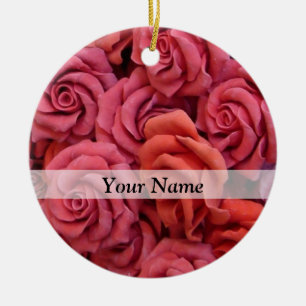 Rosa Rose Keramikornament