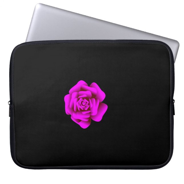 Rosa Rose Laptopschutzhülle (Vorderseite)