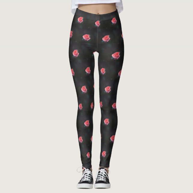 Rosa Rose Leggings (Vorderseite)
