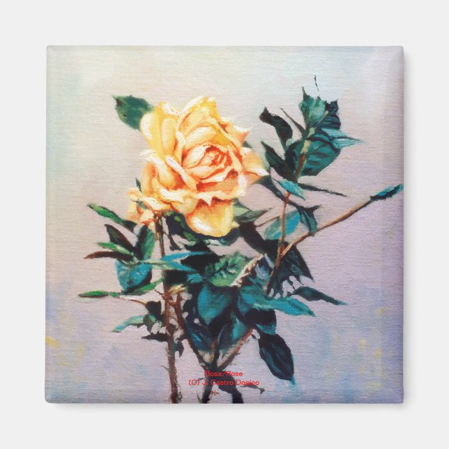 Rosa/Rose Magnet (Vorne)