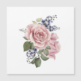 Rosa Rose Magnetkarte