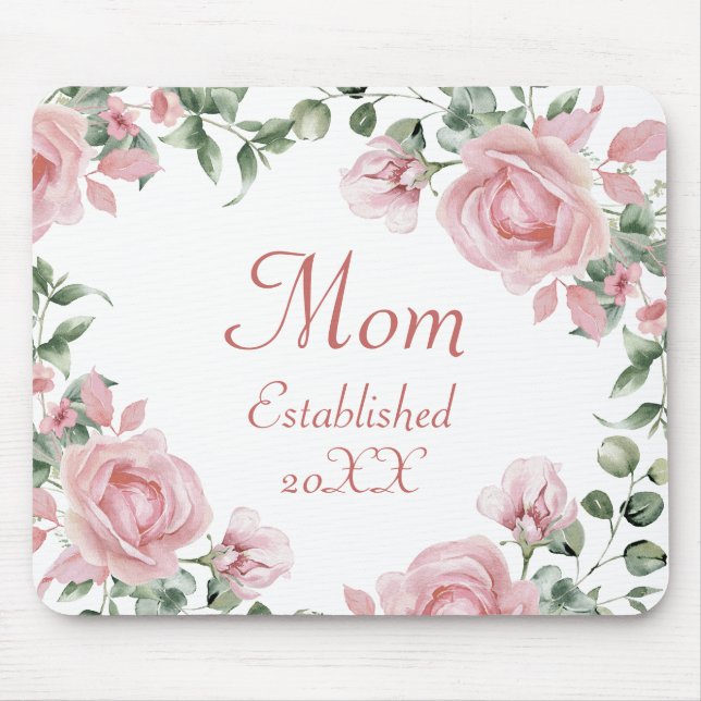 Rosa Rose Mama  Mousepad (Vorne)