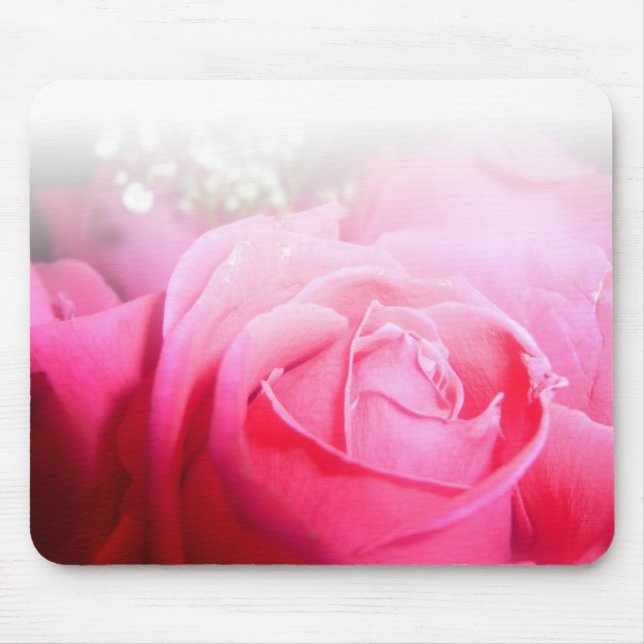 Rosa Rose Mousepad (Vorne)