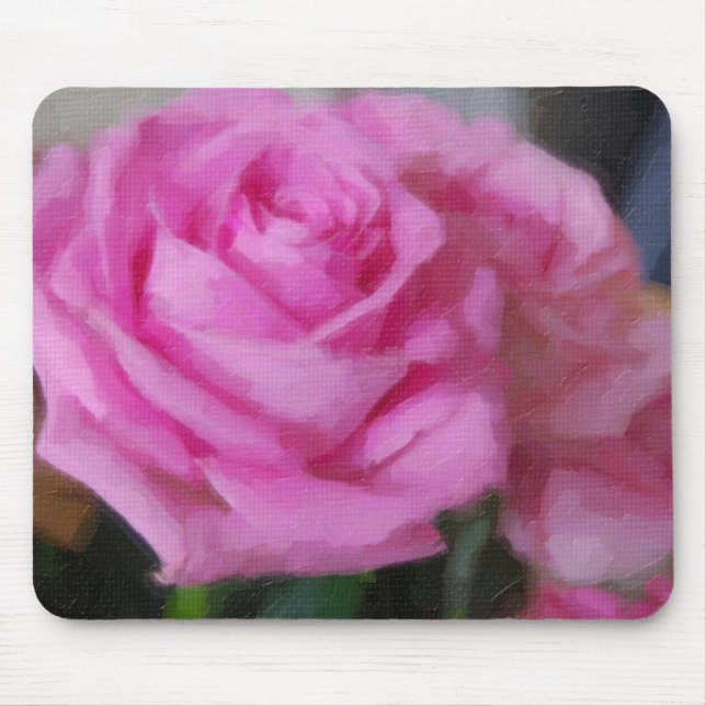 Rosa Rose Mousepad (Vorne)