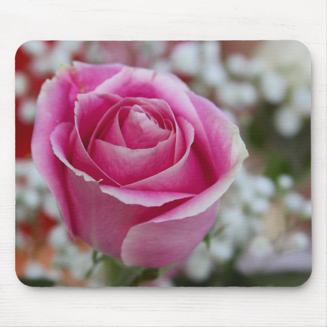 Rosa Rose Mousepad (Vorne)