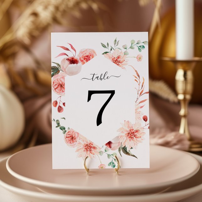 Rosa Rose & Peonies Bohemische Hochzeitsstimmung T Einladung (Von Creator hochgeladen)