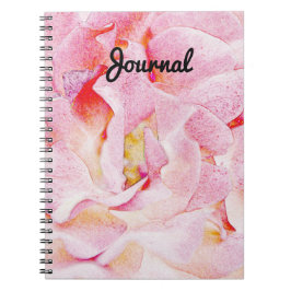 Rosa Rose Petals Abstrakt Art Journal Notizblock