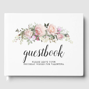 Rosa Rose Quinceanera Gästebuch
