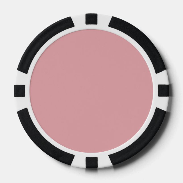 Rosa Rose Rosa Farbe | Classic | elegant Pokerchips (Vorderseite)