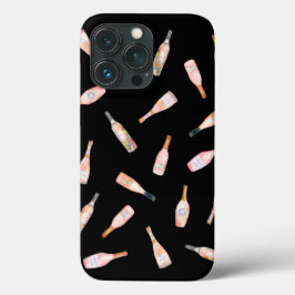 Rosa Rosé-Rose Weinflasche Aquarellbild Case-Mate iPhone Hülle