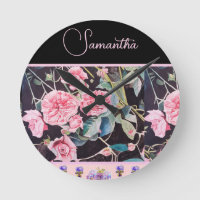 Rosa Rose Rosen Wasserfarbe Vintage Anpassbar