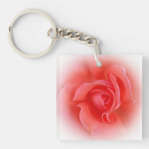 Rosa Rose Schlüsselanhänger