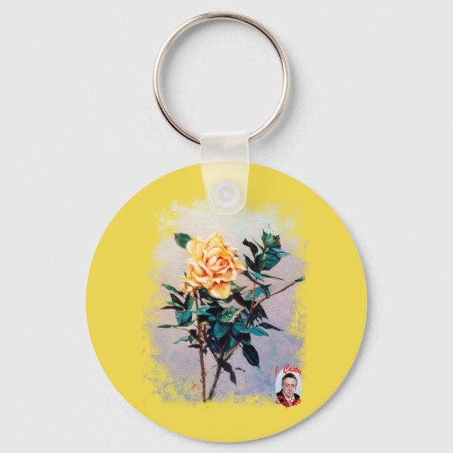 Rosa/Rose Schlüsselanhänger (Vorderseite)