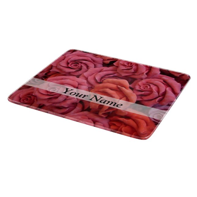 Rosa Rose Schneidebrett (Ecke)