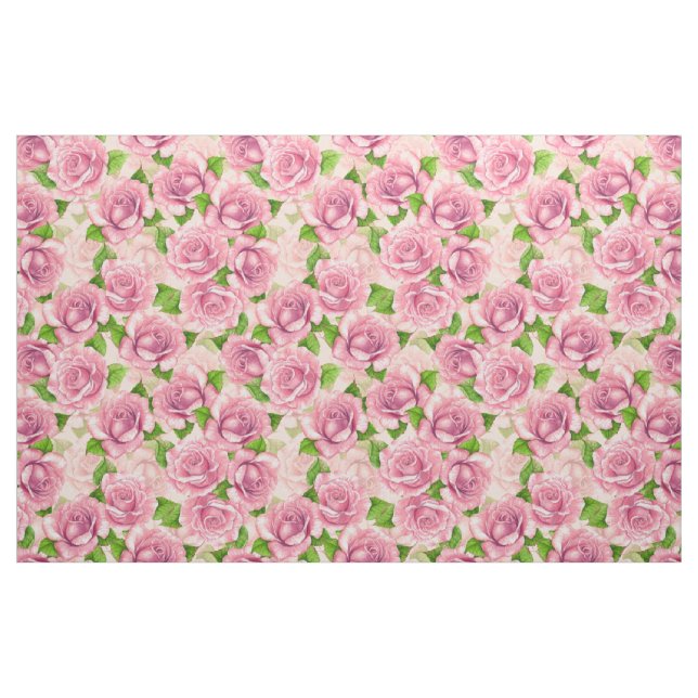 Rosa Rose Stoff (Fat Quarter (45,7 x 55,9 cm))
