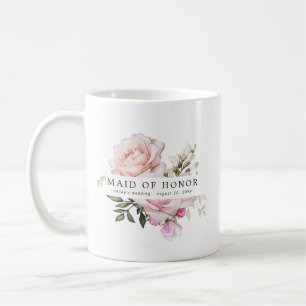 Rosa Rose Trauzeugin Kaffeetasse