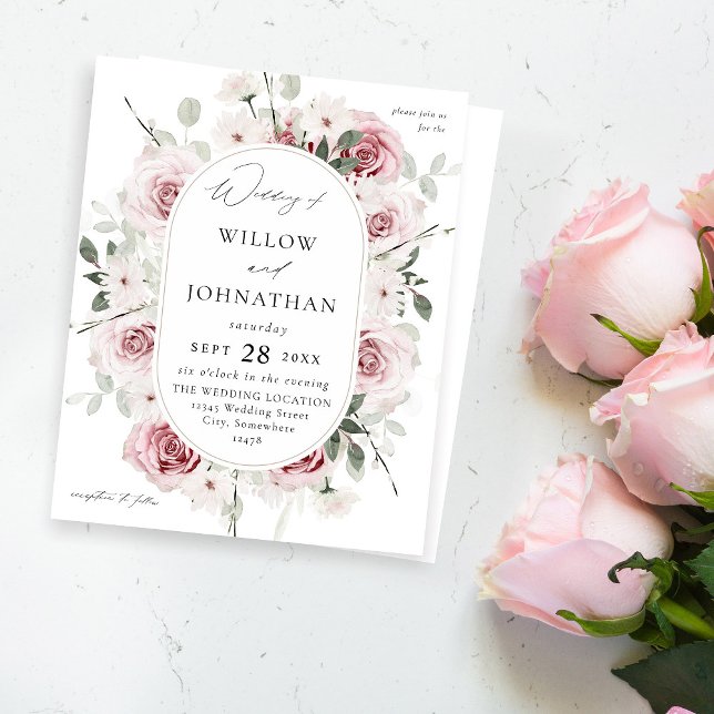 Rosa Rose und Eukalyptus Floral Wedding (Von Creator hochgeladen)