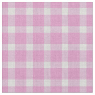 Rosa Rose und weiß karierte Gingham-Karo Stoff