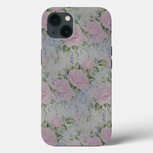 Rosa Rose Vintag Case-Mate iPhone Hülle (Rückseite)