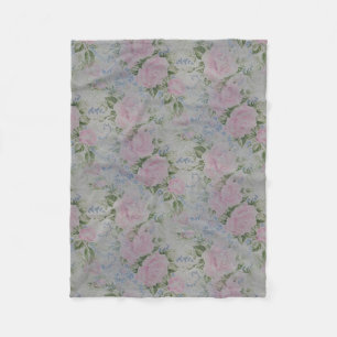 Rosa Rose Vintag Fleecedecke
