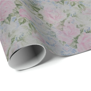 Rosa Rose Vintag Geschenkpapier