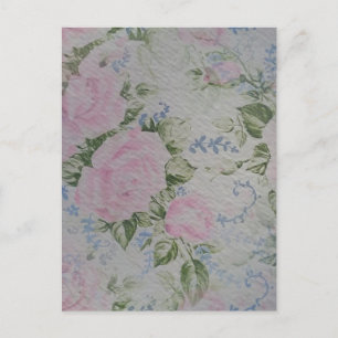 Rosa Rose Vintag Postkarte