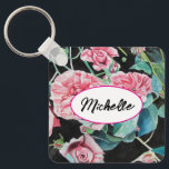 Rosa Rose Vintager Shabby Schlüsselring Schlüsselanhänger<br><div class="desc">Diese wunderschönen Rose sind entworfen aus einer Aquarellfarbe,  die ich aus einer Rose in meinem Garten gemalt habe. Sicher an jeden Gärten oder Blume Liebhaber.</div>