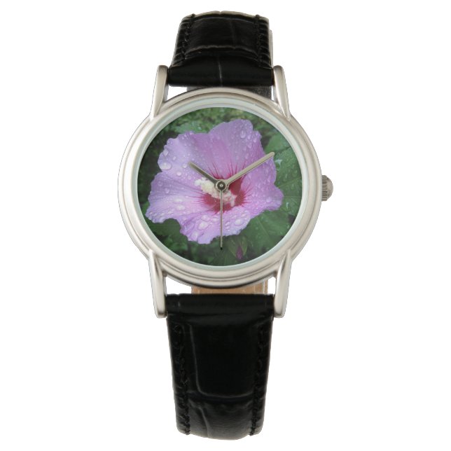 Rosa Rose von Sharon Watch Face Armbanduhr (Vorderseite)