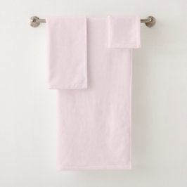 Rosa Rose Weichweich weißes Pastellfarben Badhandtuch Set