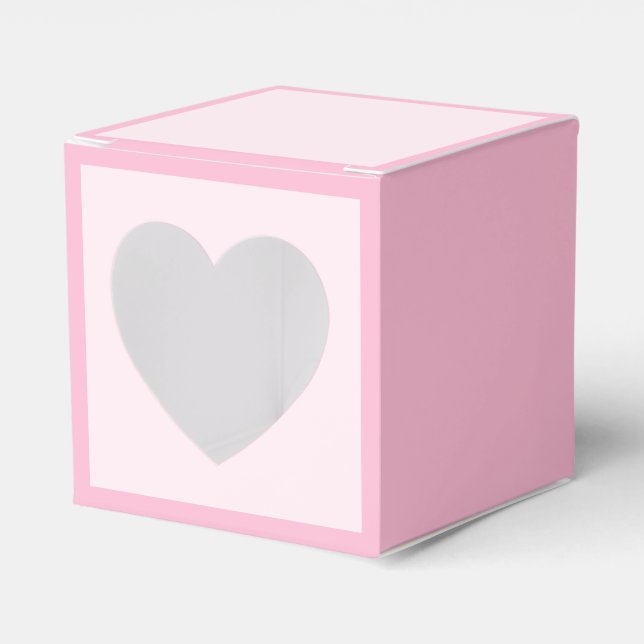 Rosa Rose Weichweich weißes Pastellfarben Geschenkschachtel (Vorderseite)