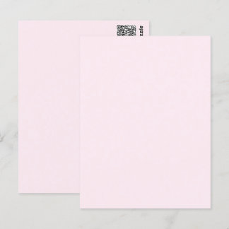 Rosa Rose Weichweich weißes Pastellfarben Postkarte